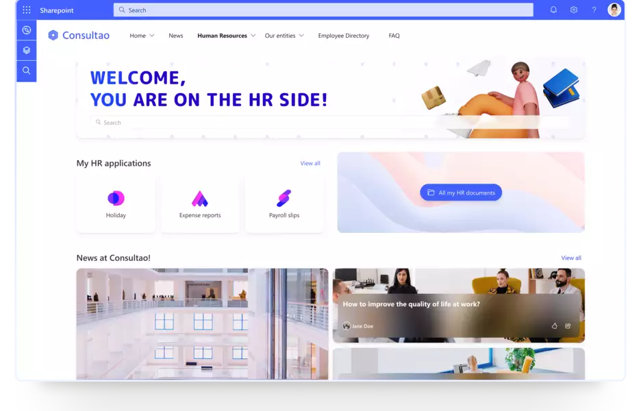 Mozzaik365, collaboration tool